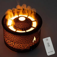 Ultrasonic Essential Oil Humidifier Volcano Aromatherapy Machine Spray Jellyfish Air Flame Humidifier Diffuser
