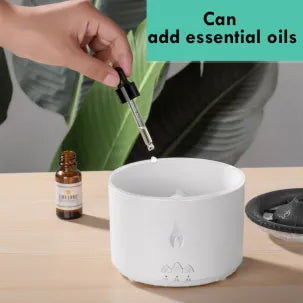 Ultrasonic Essential Oil Humidifier Volcano Aromatherapy Machine Spray Jellyfish Air Flame Humidifier Diffuser