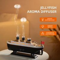 Titanic ship humidifer with Remote Aromatherapy Diffuser Steamship Humidifier 7 Light 2 Mist Mode Air Humidifiers for Bedroom, Essential Oil Diffuser