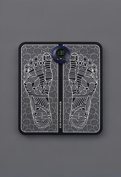 Aram EMS Foot Massager for Neuropathy & Plantar Fasciitis Relief - Electric blood Circulation Device with 8 Modes & 19 Levels