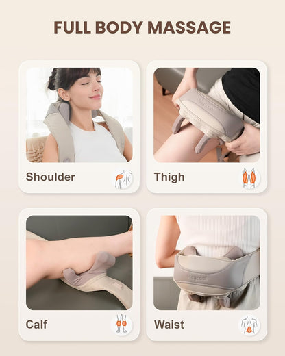 Aram 4D Deep Massage for Neck and Shoulder with Heat, Shiatsu Kneading