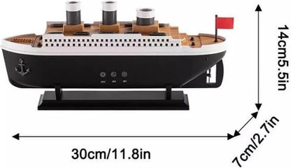 Titanic ship humidifer with Remote Aromatherapy Diffuser Steamship Humidifier 7 Light 2 Mist Mode Air Humidifiers for Bedroom, Essential Oil Diffuser
